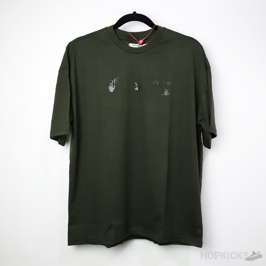 Off White Dark Green T Shirt